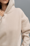 Kadın Oversize 3 İplik Ekru Şardonlu Eşofman Takımı