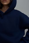 Kadın Oversize 3 İplik Lacivert Şardonlu Eşofman Takımı