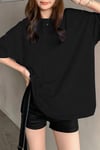 Siyah Kadın Oversize T-shirt
