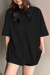 Siyah Kadın Oversize T-shirt