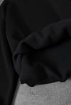 Siyah Unisex Bol Kalıp Hoodie