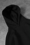 Siyah Unisex Bol Kalıp Hoodie