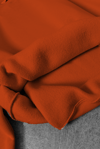 Turuncu Unisex Bol Kalıp Hoodie