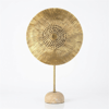 Gold Metal Yuvarlak Biblo