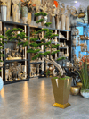 Pirinç Geometrik Saksılı Yapay Bonsai