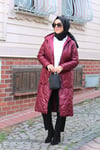 DIŞ GİYİMBordo Kapitone Mont