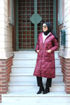 DIŞ GİYİMBordo Kapitone Mont