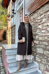 DIŞ GİYİMKahverengi Şişme Uzun Kadın Mont