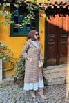 DIŞ GİYİMKrem Şişme Uzun Kadın Mont