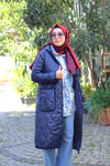 DIŞ GİYİMLacivert Kapitone Mont