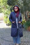 DIŞ GİYİMLacivert Kapitone Mont