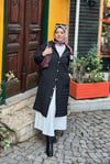 DIŞ GİYİMSiyah Şişme Uzun Kadın Mont