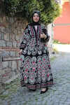 ELBİSEEtnik Desenli Viscon Elbise