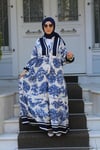 ELBİSEKatyela Desenli Viscon Elbise