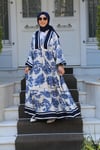ELBİSEKatyela Desenli Viscon Elbise
