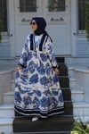 ELBİSEKatyela Desenli Viscon Elbise