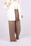 Pantolon%100 Keten Rahat Kesim Palazzo Pantolon