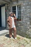 TAKIMFermuarlu Tensel Kahve Takım
