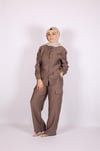 TAKIMKargo Pantolonlu Cepli Tensel Takım