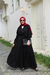 TAKIMMango Kumaşlı Etekli Siyah Takım