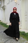 TAKIMMango Kumaşlı Etekli Siyah Takım