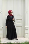 TAKIMMango Kumaşlı Etekli Siyah Takım
