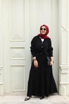 TAKIMMango Kumaşlı Etekli Siyah Takım