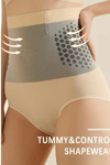 1 adet Kadınlar için Yüksek Bel Karın Kontrolü Şekillendirici Külot - Isı, Nefes Alabilen Naylon ve Spandex Karışımı ile Zayıflatan Vücut Şekillendirici, Elde Yıkanabilir - Kusursuz Bir Görünüm için Dikişsiz Tasarım