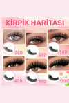 800 Parça Kendin Yap Kirpik Seti – 9-16mm Küme Kirpikler, Cımbız, Fırça ve Yapıştırıcı ile Birlikte Büyük Kapasiteli Kitap Seti