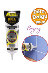 Beyaz Derz Dolgu 380 gr – Fayans, Seramik, Mermer, Duvar ve Zemin Tadilatı İçin | Wc & Banyo Tamir Dolgusu