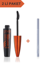 Exceptional Fan Effect & Curl Maskara - Yelpaze Etkili ve Kıvrım Veren Maskara 173 So Brown Ink Pen Eyeliner