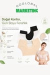 Kadın Fileli Ter Önleyici Crop | %100 Pamuk Koltuk Altı Ter Pedi | Ultra İnce, Nefes Alan, Yıkanabilir | Beyaz, Krem ve Siyah