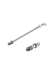 Metal Taharet Borusu – 37 cm Oynar Başlıklı Klozet Taharet Çubuğu | Dayanıklı Metal Gövde, Esnek Su Açısı Ayarı