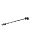 Metal Taharet Borusu – 37 cm Oynar Başlıklı Klozet Taharet Çubuğu | Dayanıklı Metal Gövde, Esnek Su Açısı Ayarı