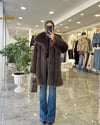 KABANModa MTUZNKRKŞLYK875Ara Boy Şal Yaka Kürk