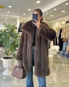 KABANModa MTUZNKRKŞLYK875Ara Boy Şal Yaka Kürk