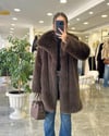 KABANModa MTUZNKRKŞLYK875Ara Boy Şal Yaka Kürk