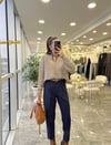 KAZAKModa MTDNMYKLKZK3000Denim Yaka Premium Kazak