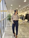 KAZAKModa MTDNMYKLKZK3000Denim Yaka Premium Kazak