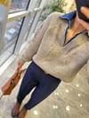 KAZAKModa MTDNMYKLKZK3000Denim Yaka Premium Kazak