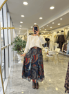 ETEKModa MTRNKLZNKMRLTK1000Desenli Kemerli Etek 