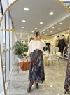 ETEKModa MTRNKLZNKMRLTK1000Desenli Kemerli Etek 