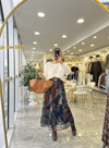 ETEKModa MTRNKLZNKMRLTK1000Desenli Kemerli Etek 