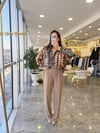 GÖMLEKModa MTRNKLOVRSZGMLK2000Desenli Oversize Gömlek 