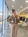 GÖMLEKModa MTRNKLOVRSZGMLK2000Desenli Oversize Gömlek 