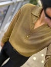 BLUZModa MTSMLBLZSR20000Gold Düğme Detaylı Bluz