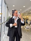 GÖMLEKModa MTÇZGLGLDTYLGMLK3000Gül Detaylı Çizgili Gömlek