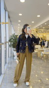 CEKETModa MTDNMİŞLMLCKT3000İşlemeli Denim Ceket 