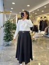 ETEKModa MTKMRLPRMSYHTK2000Kemerli Siyah Uzun Etek