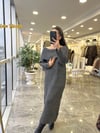 ELBİSEModa MTMDNNYKTRKELBS10000Madonna Yaka Triko Elbise Antrasit